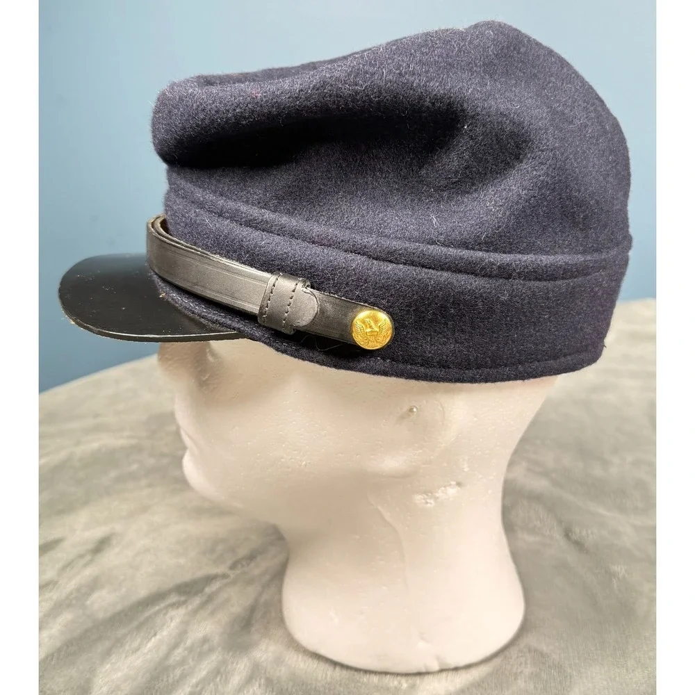 Civil War Union Kepi Cap Medium Reproduction Wool Officer Enlisted Navy Blue
